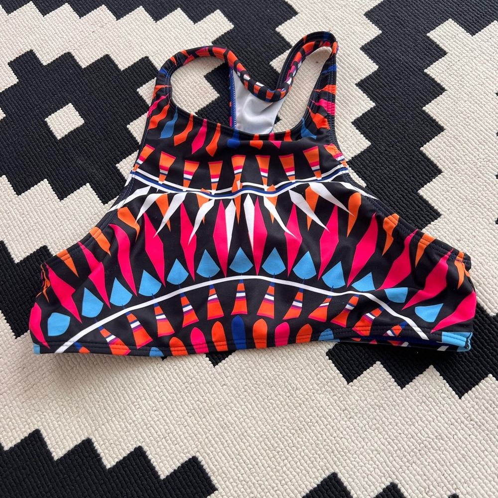 Colorful Patterned Sports Bra